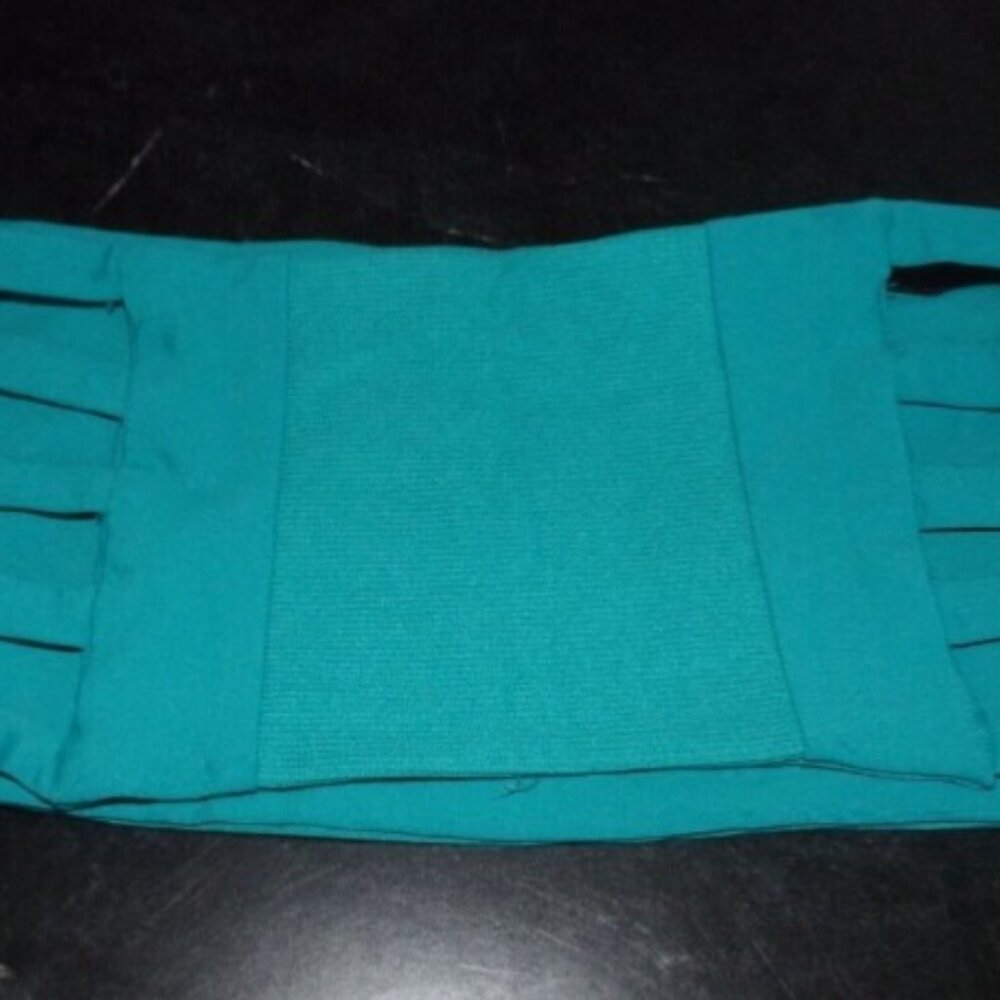 Tavik ACE Bandeau Swim Top Ribbed Dark Teal NWOT